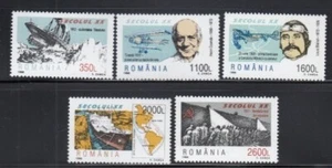 ROMANIA Titanic, Coanda, Bleriot, Panama Canal & October Revolution MNH set - Picture 1 of 1