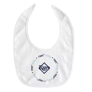MLB Tampa Bay Rays Infant Baby Bib MLB Cotton Bib - Picture 1 of 2