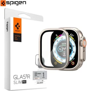 Szkło z ramką do Watch Ultra 2/1 49 mm Spigen Szkło hartowane Szkło ochronne wyświetlacza - Zdjęcie 1 z 12