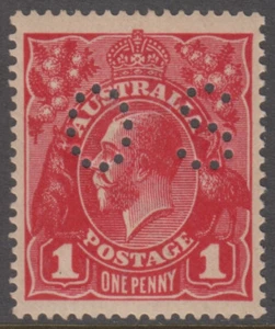KGV 1D RED SINGLE WMK MNH - Picture 1 of 2