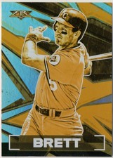 2021 Topps Fire #179 George Brett Gold Minted Parallel
