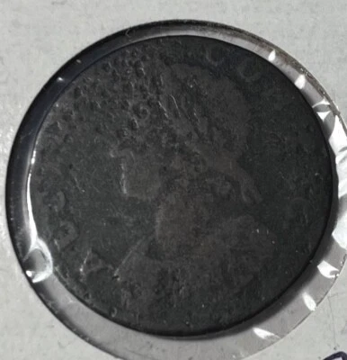 1787 Connecticut colonial copper coin - Image 1 of 2