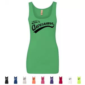 I Don't Get Drunk I Get Awesome Drinking Funny Bar Crawl Womens Tank Tops - Picture 1 of 10