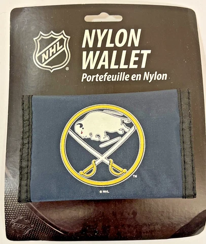 Buffalo Sabers Hockey NHL Nylon Trifold Wallet Blue New Men's Cover