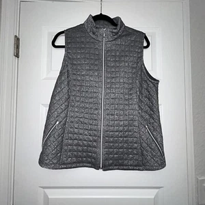 Chico’s Zenergy Quilted Zipper Front Sleeveless Vest Chicos  Size L - Picture 1 of 6