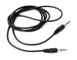 1 PIEZA - CABLE DE 6 PIES - CABLE AUXILIAR ESTÉREO MACHO DE 3,5 mm - negro # 11-5006bk - Imagen 1 de 2