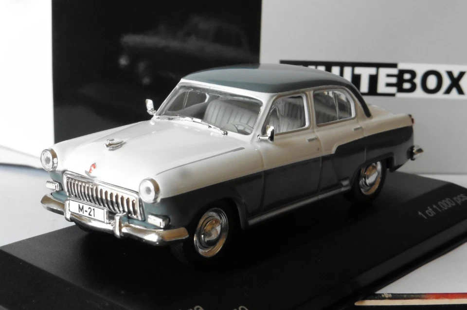 WOLGA M-21 Grigio Bianco 1959 WHITEBOX WB134 1/43 PAESE EST URSS CCCP RUSSIA M21 - Immagine 1 di 1