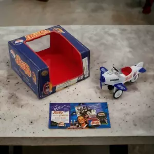 Pepsi Cola Die Cast Pedal Plane Metal Replica White Plane Collector Card - Picture 1 of 10