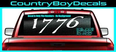 1776 Vinyl Decal 12x36 Sticker Truck Car Brandon 2nd Trump AR-15 Constitution GT - Image 1 of 3