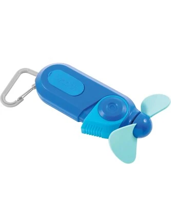 O2Cool распылитель вентилятор с карабин зажим Sports аккумулятор работает мини вентилятор синий новый - Изображение 1 из 4