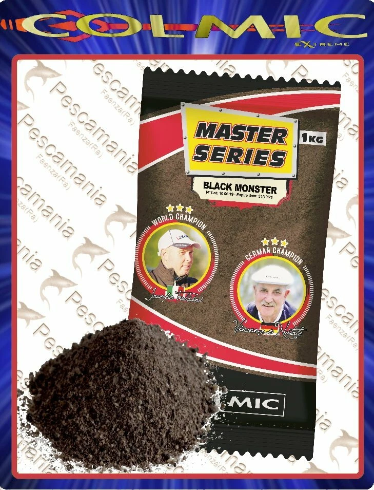 Gemahlener Fischköder Colmic Schwarz Monster Atomic Köder NX Generation kg1 - Bild 1 von 1