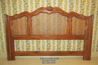 KING Ethan Allen Chateau Normandy Cane Headboard 17 5601 Country French  - Image 1 of 4