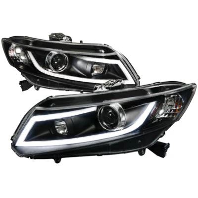 Faróis de LED DRL projetor preto para Honda Civic 12-15 Sedan/12-13 Coupe - Imagem 1 de 4