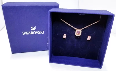 Conjunto Swarovski Millenia (corte octógono, rosa, banhado a ouro rosa) - Imagem 1 de 4