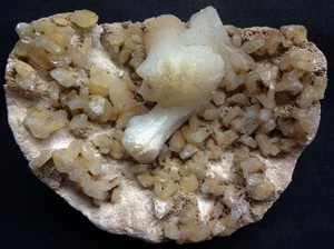 STILBITE BOWS W/ HEULANDITE CRYSTALS ON MATRIX MINERALS SPECIMENS - Picture 1 of 3