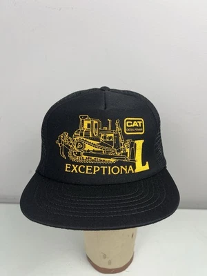 Винтажная бейсболка CAT D10 L исключительная черная для дальнобойщиков - Изображение 1 из 4