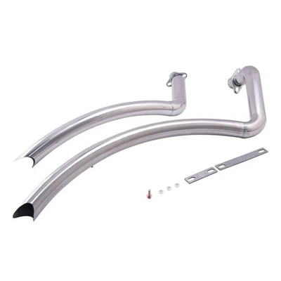 ChromeFull Exhaust System Muffler For Honda Shadow Steed600 VLX600 VT600C VLX400 - Image 1 of 4