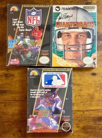 NES Sports Game Bundle | CIB | John Elway | MLB Baseball | NFL Football | Tested