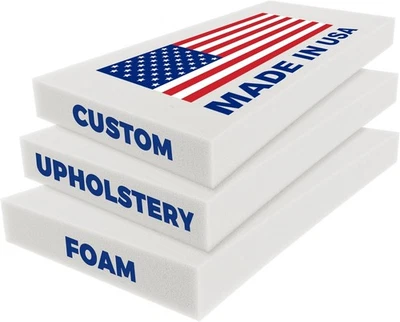 ColourTree 2" Custom Cut High-Density Upholstery Foam Seat Cushion Sheets - Image 1 of 4