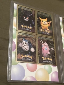 Pokemon Hasbro Uncut Sheet Magazine Promo - Uncut NM+ - Picture 1 of 1