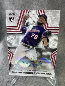 2023 Topps Series 2 #BSA-SW Simeon Woods Richardson Auto RC Minnesota Twins - Picture 1 of 4