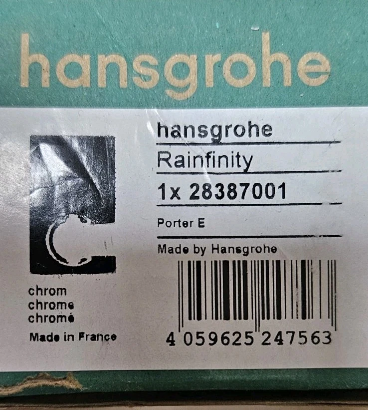 Hansgrohe Soporte de Cabezal de Ducha Portátil Moderno en Cromo 28387001 Foto 1 de 1