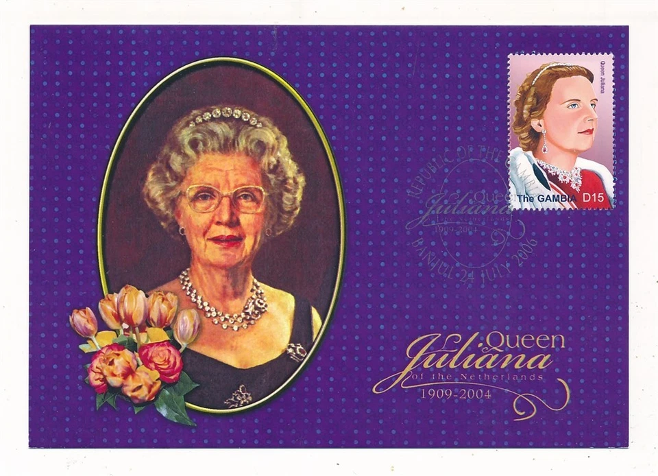 D434068 Gambia Tarjeta Máxima Reina de la Realeza Juliana Foto 1 de 1