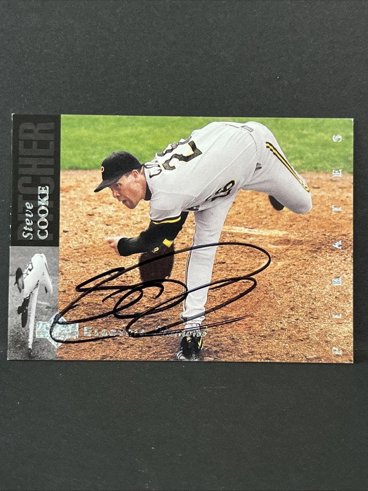 STEVE COOKE Signed Autographed Baseball Card 1994 UPPER DECK ELECTRIC DIAMOND - Image 1 of 1