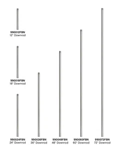 Hinkley Lighting 990018F 18"L Downrod for Hinkley Ceiling Fans - Nickel - Picture 1 of 1