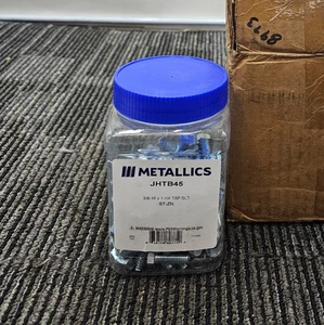 (QTY 100) Metallics JHTB45 3/8-16 x 1 inch Tap Bolt ST-ZN Zinc Plated Finish - Picture 1 of 4