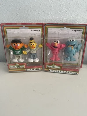 Seasame Street Figures Cookie Monster and Elmo Along with Bert and Ernie 2.5 NIP - Image 1 of 4