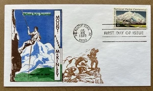 1972 Mount McKinley FDC • Denali Alaska • National Parks Centennial • 7/28/72 - Picture 1 of 5
