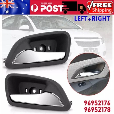 2X Front/Rear Inner Door Handle Left&Right Chrome For Holden Cruze JG JH 2005-19 - image 1 of 4