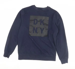 Sudadera Pullover DKNY Para Hombre Azul Cuello Redondo - M - Imagen 1 de 12