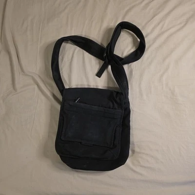 Bolso de Mano Fossil Bandolera Bolso de Hombro Negro Lona Hobo Solapa Cartera Foto 1 de 4