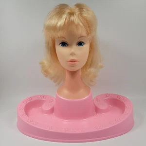 Barbie Beauty Center 1971 Mattel cabeza de peinado rubia cobre destacados de colección - Imagen 1 de 12