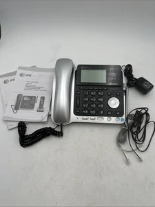 AT&T TL86109 DECT 6.0 Digital 2-Line Corded Phone Digital Answering VGUC Tested - Picture 1 of 16