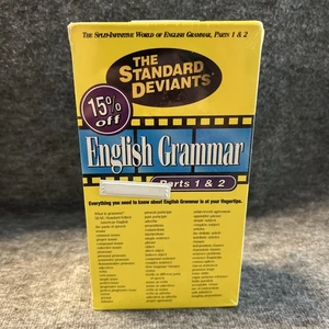 Standard Deviants English Grammar 1 & 2 VHS Box Set BRAND NEW SEALED Vintage - Picture 1 of 5