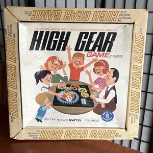 Juego de mesa de maniobra mecánica vintage 1962 High Gear Game de Mattel juguete con caja - Imagen 1 de 13