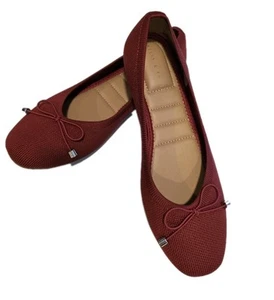 Kelly Katie Sasha Ballet Flat 8M Red Slip On Casual Comfort Shoes $49.50 NWT - Picture 1 of 4