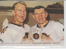 2011-12 Upper Deck 1960's Hockey Heroes Art Painting Card Hull/Mikita SSP