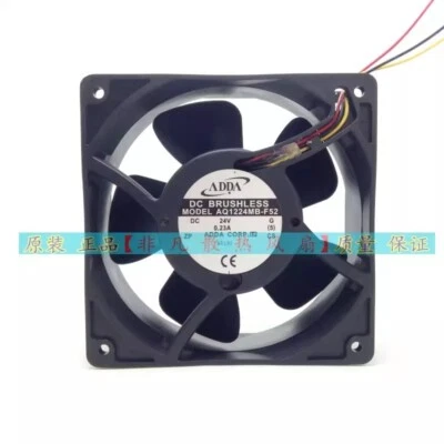 ADDA AQ1224MB-F52 12038 120mm 24V Waterproof 3-Wire Heatsink Fan - Image 1 of 4