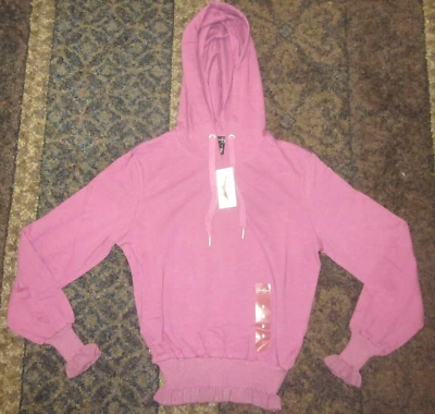 Женская толстовка с капюшоном Jessica Simpson объемный рукав на шнурке бутон розы маленькая новая с ценниками!! - Изображение 1 из 4