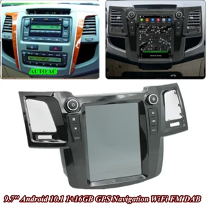 Radio GPS FM 9,7"" Android 10,1 1+16 GB para Toyota Fortuner Hilux 2005-14 aire acondicionado automático - Imagen 1 de 12