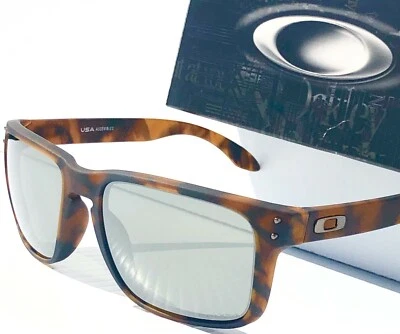 NEW* Oakley HOLBROOK Matte Tortoise POLARIZED Galaxy Mirror Chrome Sunglass 9102 - Image 1 of 4
