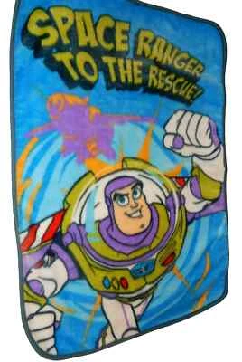5C LN Disney BUZZ Lightyear Space Acrylic Plush Crib Baby Toddler Throw Blanket - Image 1 of 2