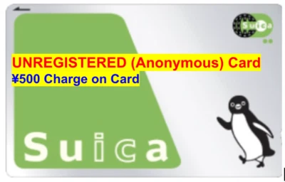 New ¥500 Charged Credit  JR Penguin Anonymous Blank Suica Transportation IC Card - Image 1 of 4