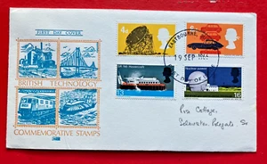 GB Stamps First Day Cover British Technology, nuclear power, car, PHILART 1966 - Picture 1 of 2