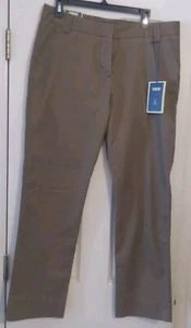 BITTEN Sarah Jessica Parker High Rise Brown Trouser Chino Pant 12-14 Short NWT - Picture 1 of 9