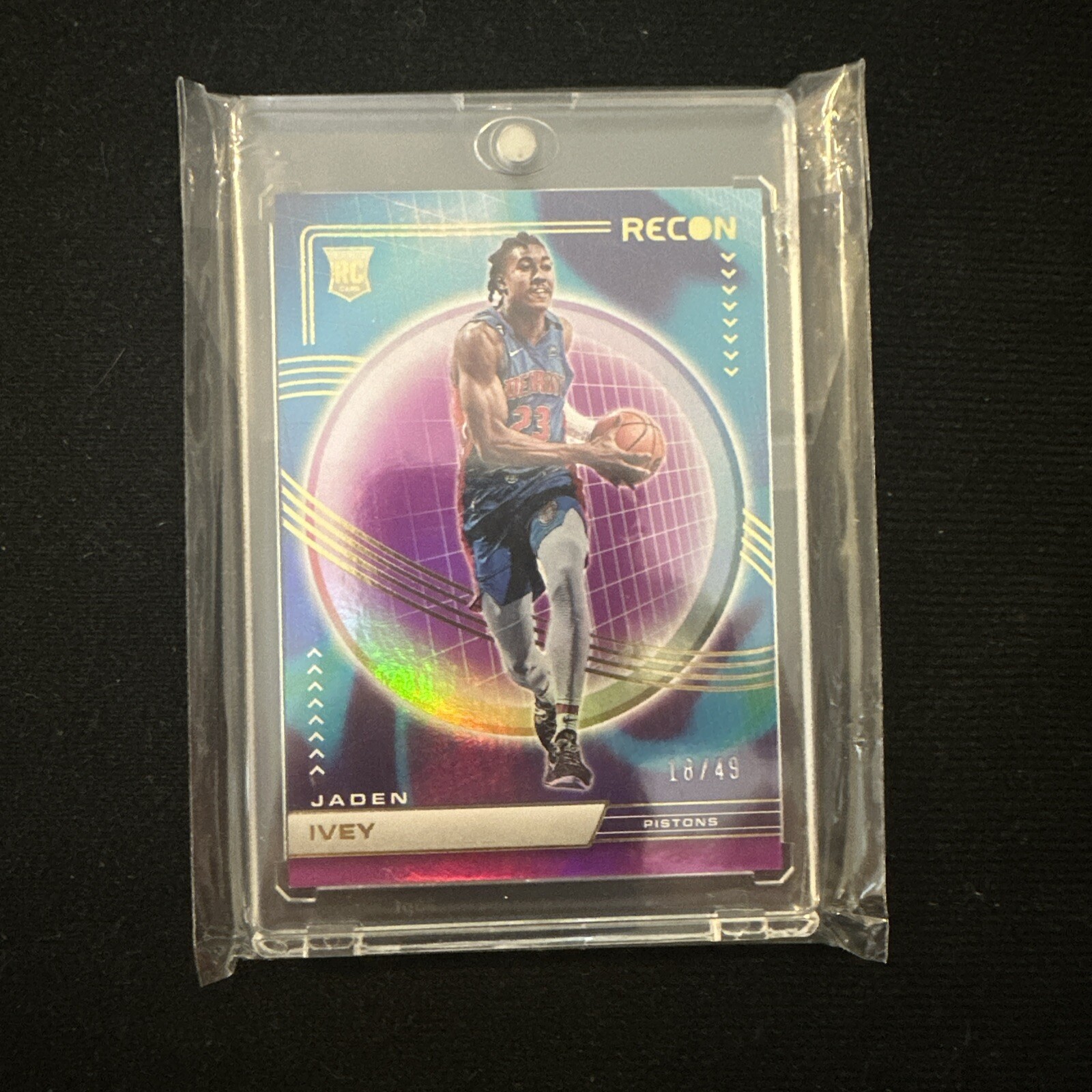 2022-23 Panini Recon JADEN IVEY Rookie Purple Parallel /49 Holo RC #203 Mint